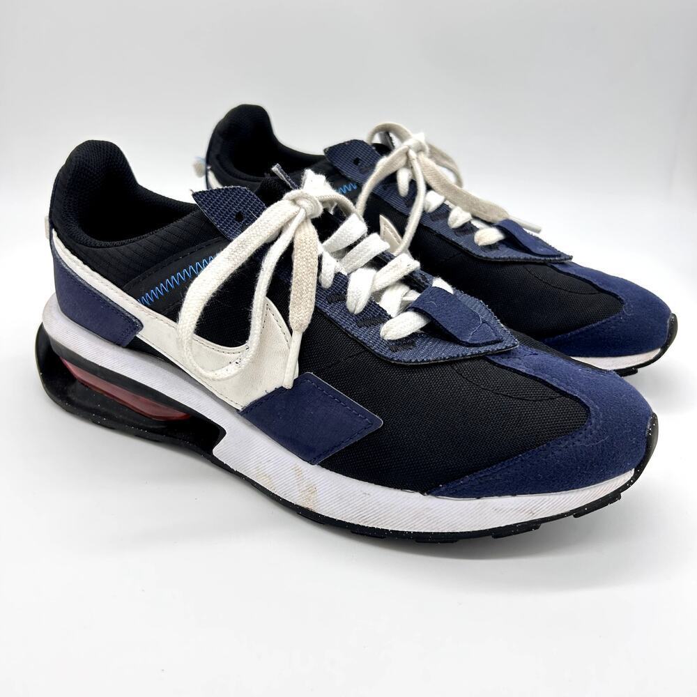 Nike Air Max Pre-Day Black Midnight Navy Blue Athletic Shoes Sneakers Men Size 8